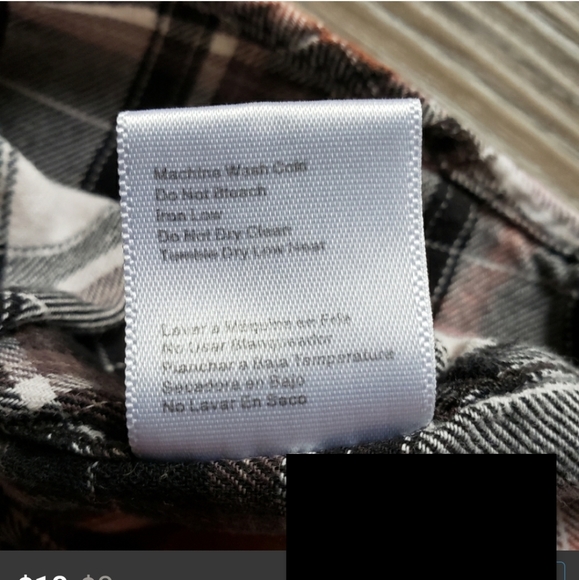 Custom tie dye Bleach plaid button up shirt - Picture 8 of 9